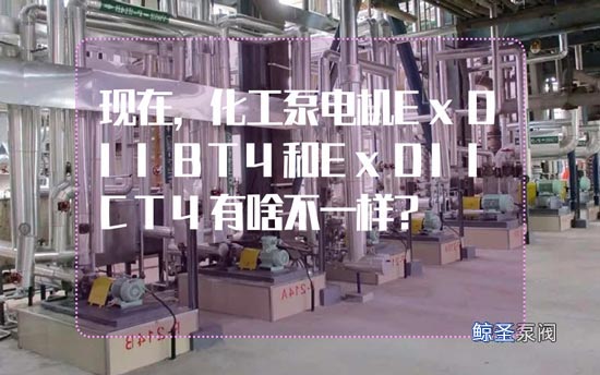 现在,化工泵电机ExDIIBT4和ExDIICT4有啥不一样？