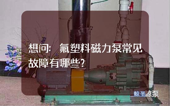 想问:氟塑料磁力泵常见故障有哪些?